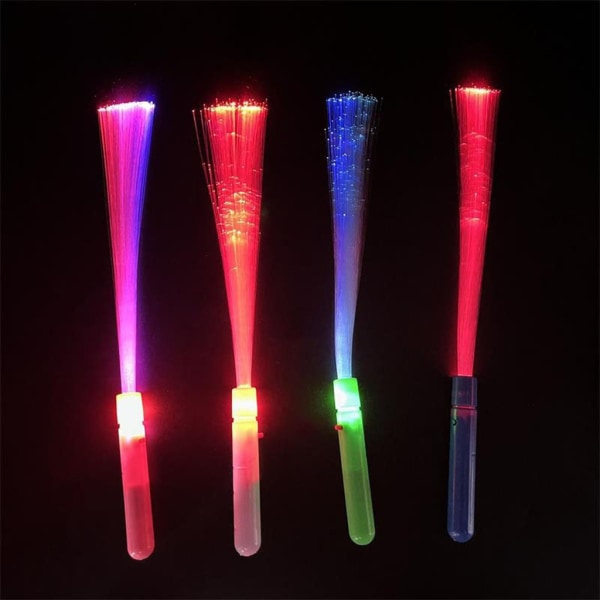 12st färgglada blinkande LED Light Up Rod Glow Wand Sticks för med 3 lägen LED-leksak Födelsedag Julklappsfest Favor White