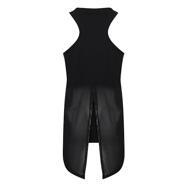 Tombo Dame/Dame Åben Ryg Vest Sort Black XS