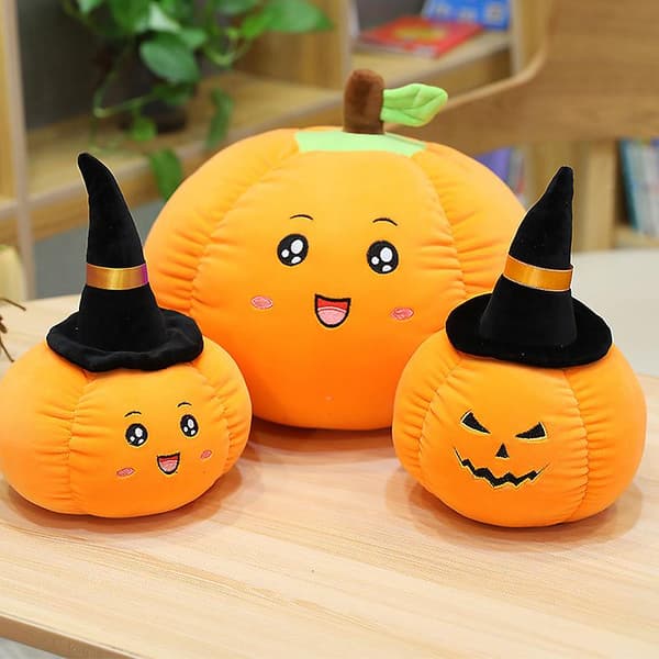 Halloween sjov djævel græskar kastepude