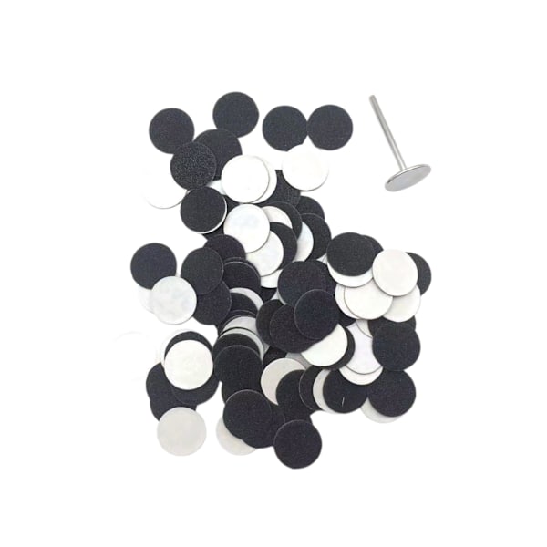 1/2/3/5 Sähköisen jalkaraspin vaihtotyynyt tehokas ja 15mm 240Grit 100 pcs 1 Pc
