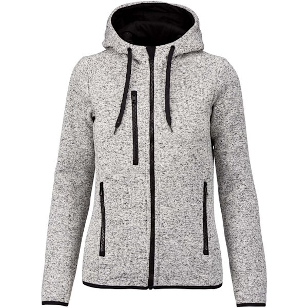 Proact Dam/Dam Heather Hood Jacket  Ljusgrå Melange Light Grey Melange S