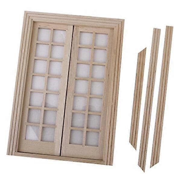 1/12 minihus 28-panels miniatyr ytterdør