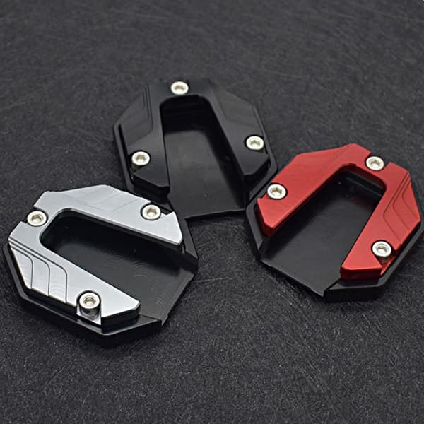 Universal Scooter Motorcykel Bike Extender Foot Sidostöd Silver