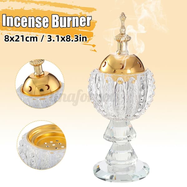 Arabisk Ramadan rökelsebrännare Bakhoor Metal Eid Mabkhara 1Pcs