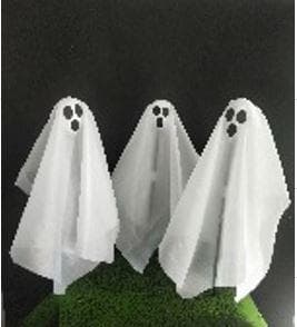 Spöke Trädgård 3-pack 70 cm white