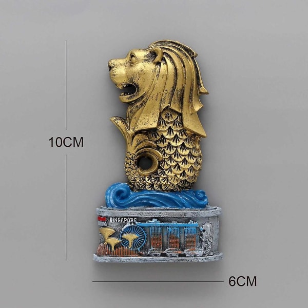 Jerusalem souvenirer lissabon portugal heminredning kylskåp magneter wien pisa italien thailand elefant singapore merlion jordan Merlion