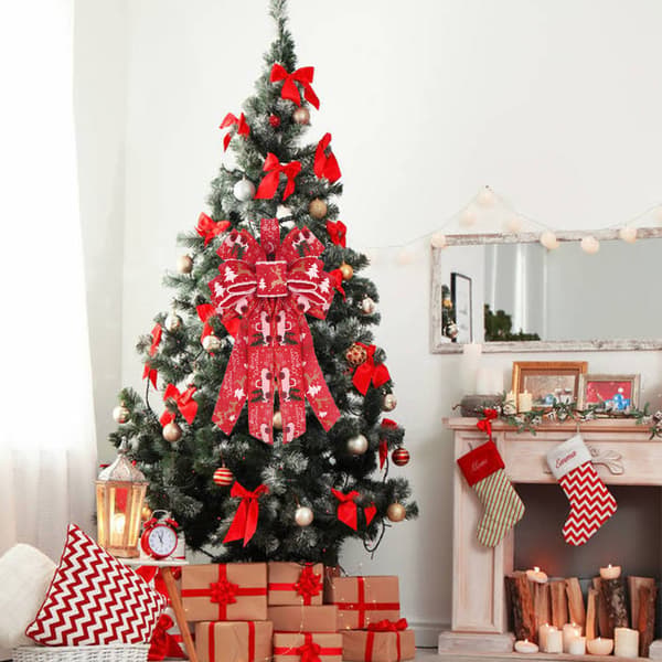Christmas Bows Holiday Dekorative Bows Xmas Krans Bow for E