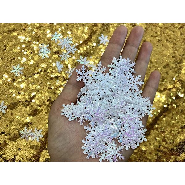 1200 st Simulering Snowflake Artificiell Snowflake Plast Snowfl