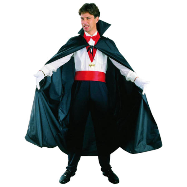 Vampyrkappe / Vampyrkostyme med Krage - Halloween & Karneval