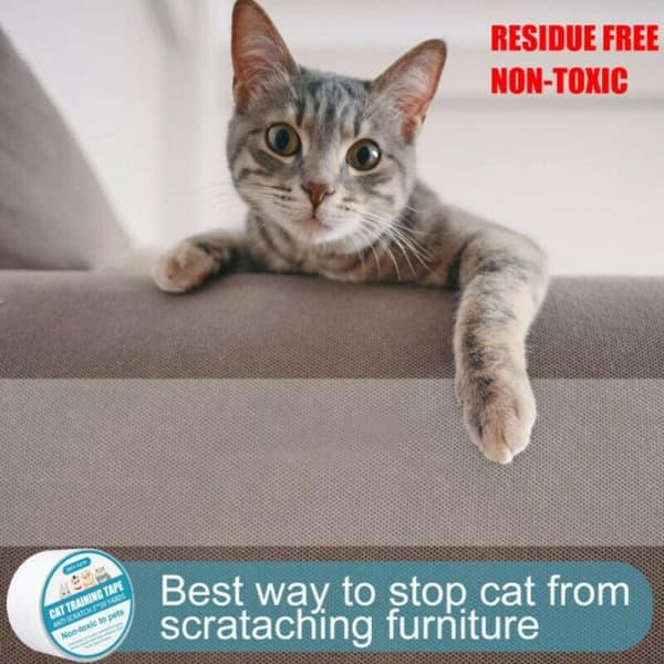 Kjæledyr Katt Anti-Ripe Tape Rull Sofa Sofabeskyttelse Møbelbeskyttelse 3m-6.35cm