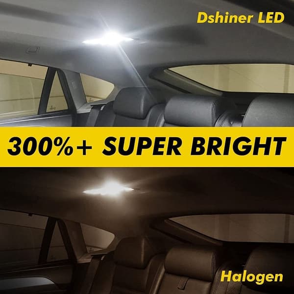 10 stk. T10 LED-pære Dome Light Trunk Lamp