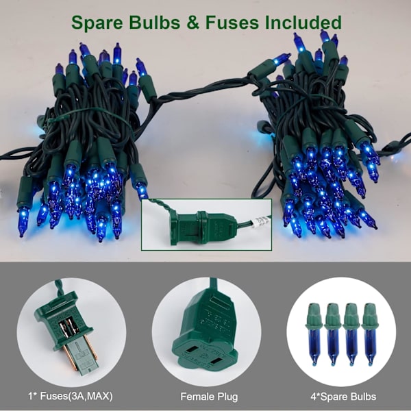 Christmas String Lights, 150 Count 33 FT Glödlampa Mini Green Wire Fairy