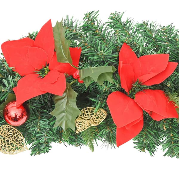 vidaXL Julebue med LED grønn 90 cm PVC green