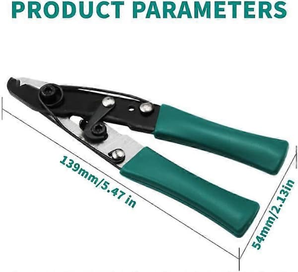 Ståltrådavisolerer, Mini Multifunksjonell Trådstripper, Bærbar Trådkutter, Justerbart Avisoleringsverktøy med PVC-håndtak for Kutting av Elektrisk Kabel