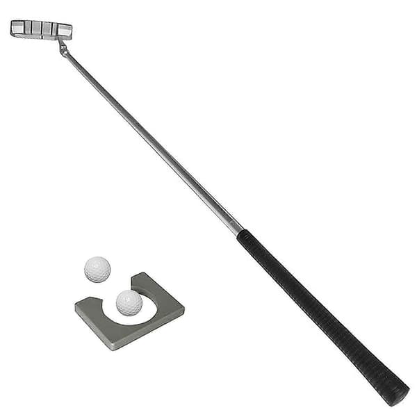 Golfputtisetti golfputterilla, 2 golfpallolla ja golfputtikupilla matkustamiseen sisätiloissa Golfputtiharjoitteluun