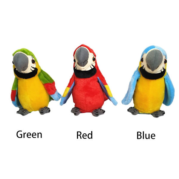 Talking Papegoja Talking Bird RÖD red