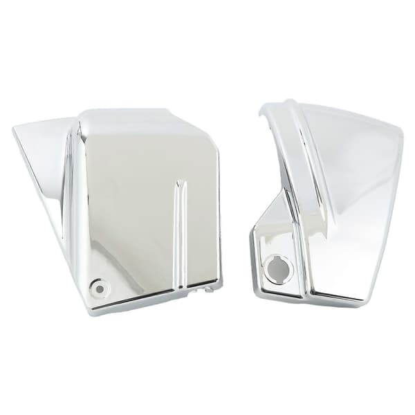 Par motorsykkelbatterisidekåper for VStar 650 DragStar 650 XVS650 XVS650A alle år (krom)