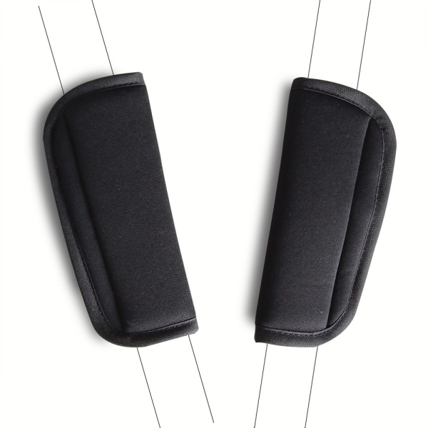 Mjukt bilbältesskydd Säkerhetsbältes cover 2 st för en mer bekväm körning kompatibel med alla bilar och backpa