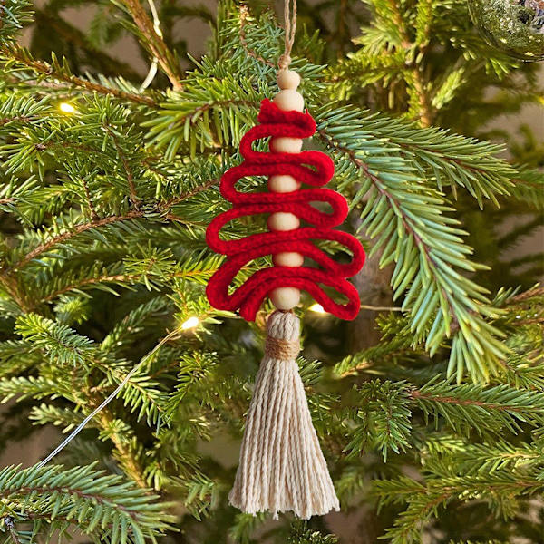 Stickad julgranskula jul