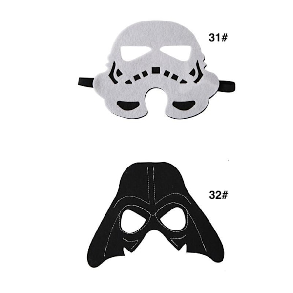 Halloween maske - Cosplay - Udklædning - Superhelt MultiColor Nr 10 Nr 46