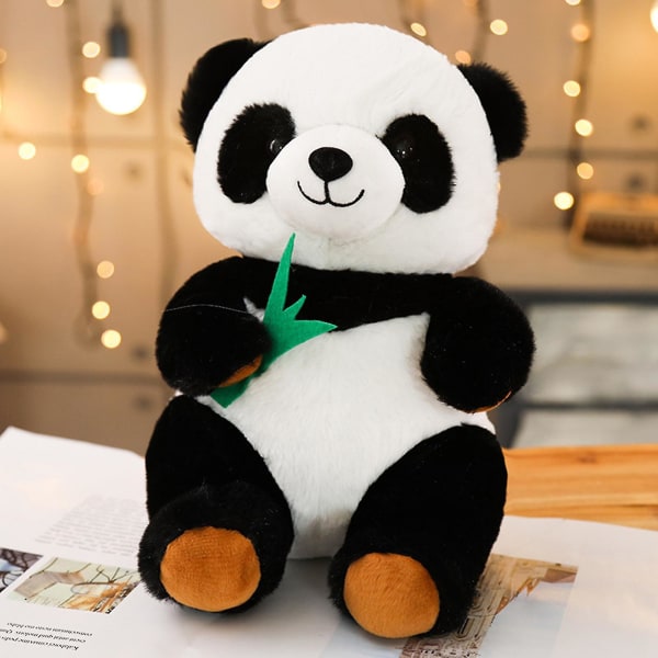 Mjuk tygleksak Söt tecknad kudde Gosedjur Plysch Panda Present Docka 25cm//45cm 35cm