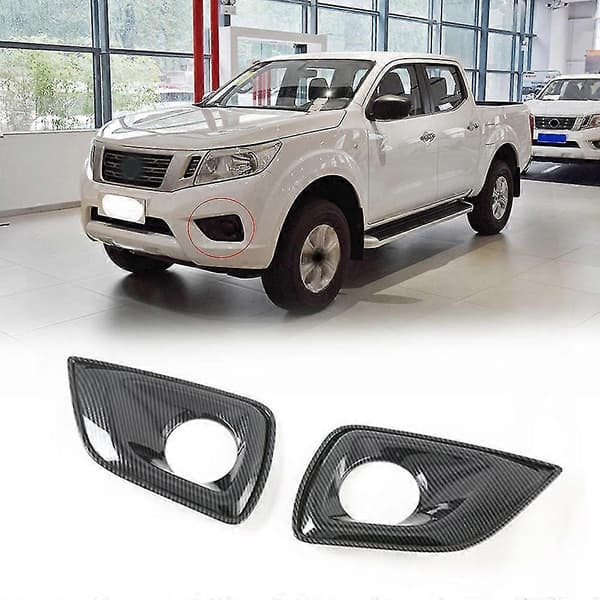 Front Tåkelys Lampe Deksel Trim For Navara Np300 2019 2020 2021 2022 Støtfangerrammer Karbon