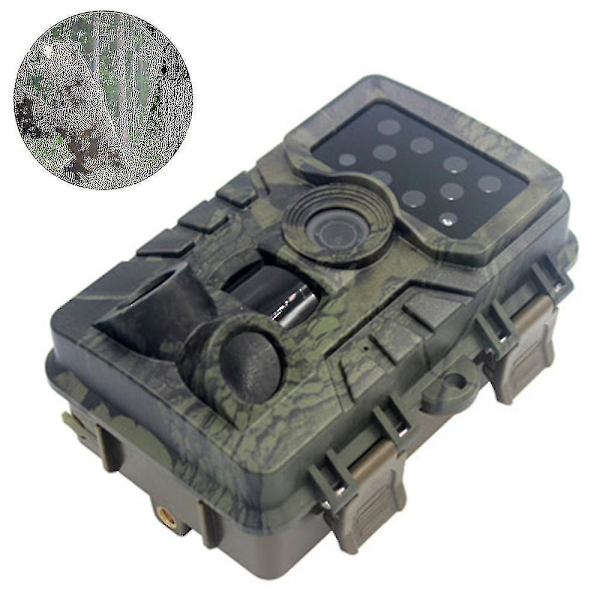 Trail Camera, Jaktkamera med vidvinkelrörelse Senaste sensorn View Trigger Time Trail Game Camera Utan Glöd Och Vattentät För Wildlife Monitori