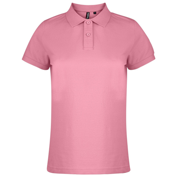 Asquith & Fox Dame/Dame Enkel kortarmet pikétrøye Pi Pink Carnation XS