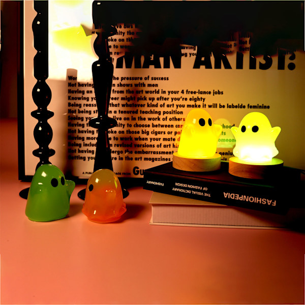 2 dele forme 3D Halloween spøgelsesforme forme til epoxy støbning 1 pair