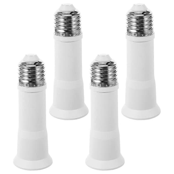 4 stk Lyspluggadapter E27 til E27 Lyspæreforlenger