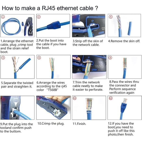 Tång Crimp Tool RJ45 Pass Through
