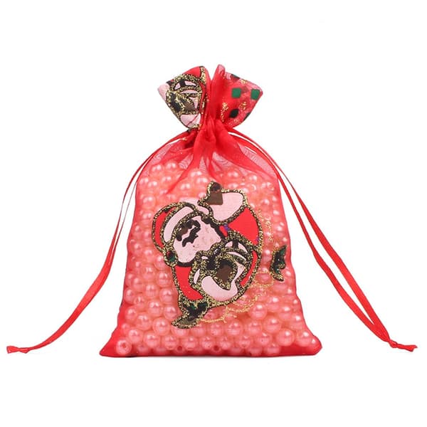 10 ST presentpåsar Organzapåsar Godisförpackning I(10CMX15CM)