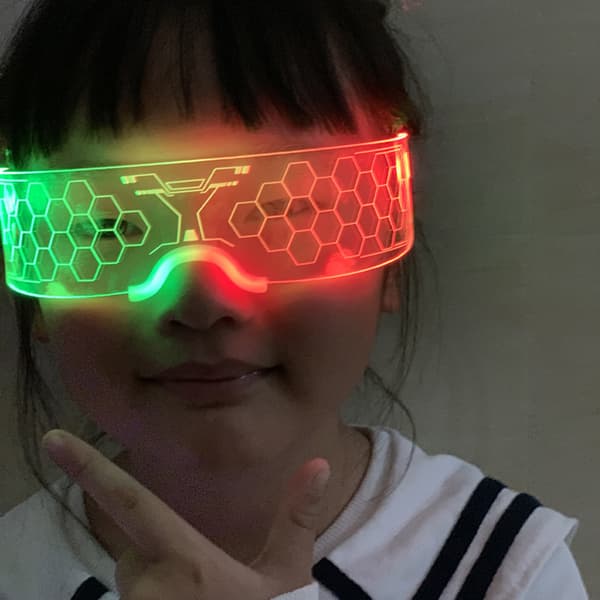 Valaisevat lasit | Led-lasit | Hehkuva Light Up Party Supply D