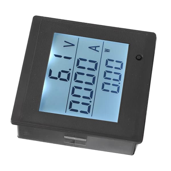Digitaalinen volttimittari LCD-näytöllä, virtamittari DC 6-200V, jännitemonitori hälytystoiminnolla