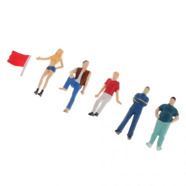 1:64 Gadescene Diorama Figurer Karakter Resin Model Layout Dekor Rød