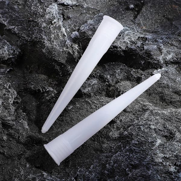 Yardwe 100 st plastfogmunstycken fogmunstycksspets ersättningsförlängningsverktyg (vit)