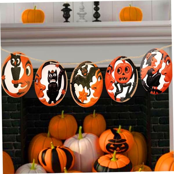 Halloween trækatte kæde græskar ornament plade dekorationer