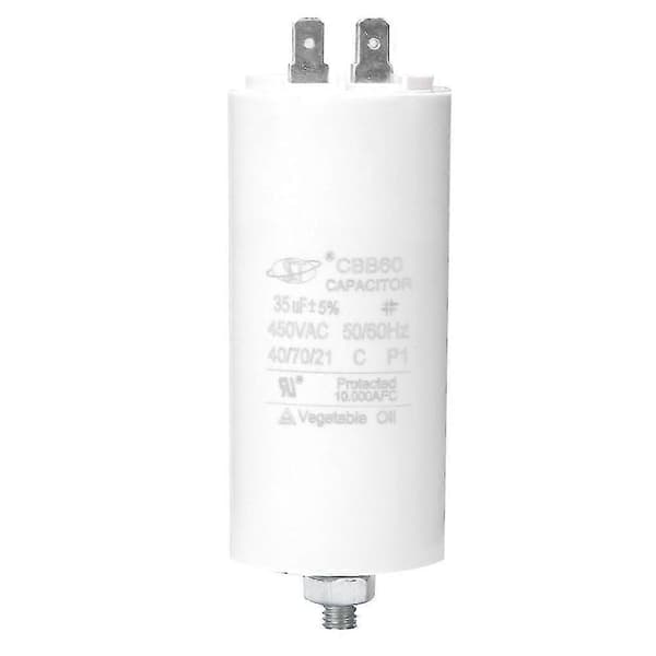 CBB60 450V 35uf Motor Start Run Kondensator med Skrue og Mutter for Vaskemaskin