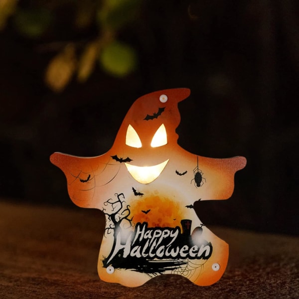 Halloween yövalaisin koriste rekvisiitta, LED-valokoristeet, (sielun oranssi)