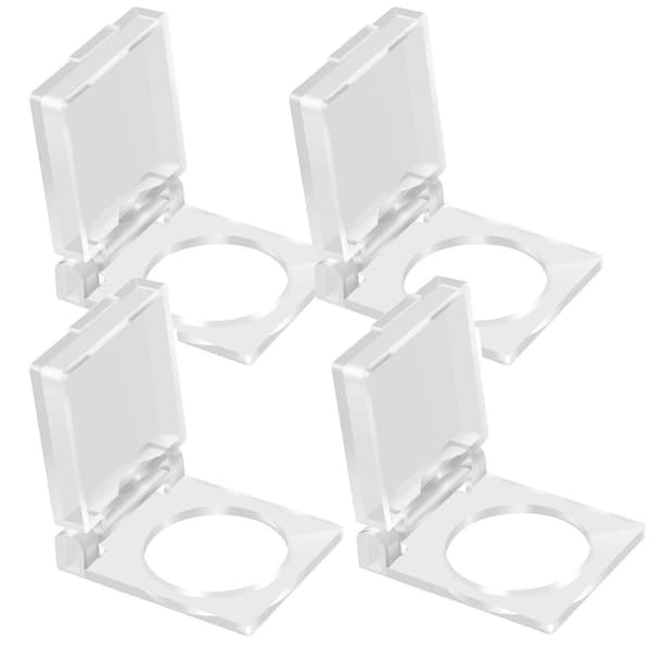 4 st 22 mm säkerhetsdammtätt tryckknappsskydd, skyddskåpa i plast för 22 mm tryckknapp (transparent)