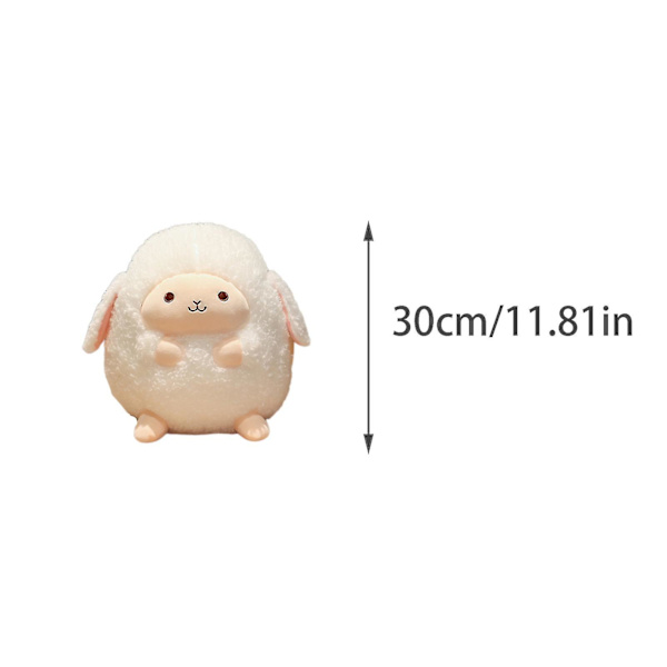 Gosedjur Får Mjukt Söt Lamm Plyschdocka Får Leksaker , Vit Födelsedag Julhelg påsk Thanksgiving Present för barn Baby Liten flicka B 30cm-11.81in