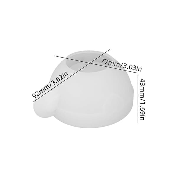 Silikon kaffekoppformer Lysestake DIY støpeform for betong tekoppform Gave til kunst og håndverk