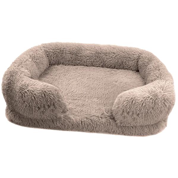 Plysj Vaskbar Firkantet Myk Kattematte Dyreutstyr Vaskbar Og Avtakbar Dyp Søvn Hundesofa Seng Dyreutstyr Drop Ship Pink S(40x30x12CM)