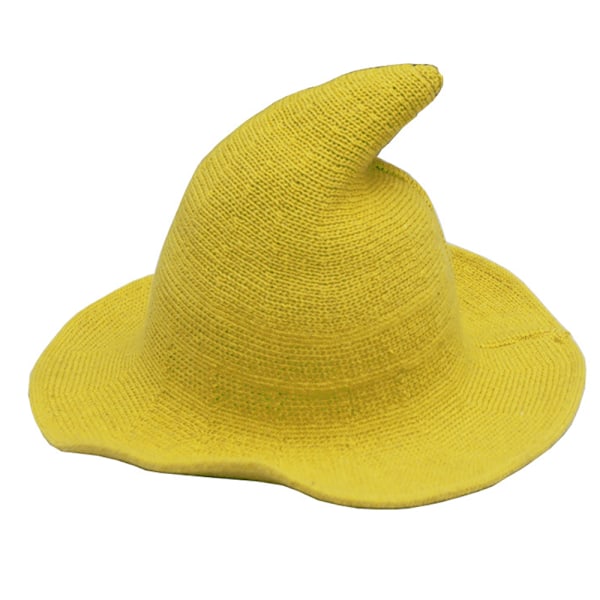 Kvinnor Häxhatt för Halloween Ull Hattar Bred brätte pire tickad style 6 S
