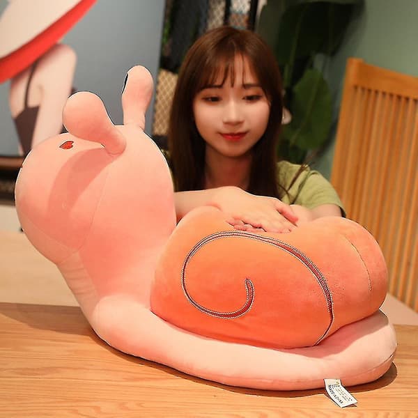 Cartoon Snails Stuffed Toy Soft Baby Sleeping Pillow Doll Pink 30cm
