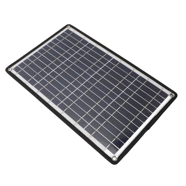12W 5V Portabel Solpanel Effektiv Dubbel USB Solpanel Laddare för Mobiltelefon Nödljus Solvattenpump