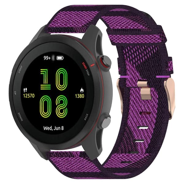 Vevd nylonklokkerem Smartwatch-stropp for Forerunner255S, 255S Music, Venu 2S