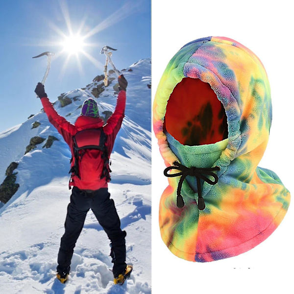 Cykel Balaclava Tie Dye Dragsko Håll dig varm Utomhus Vandring Skidåkning Vindtät Balaclava för cykling