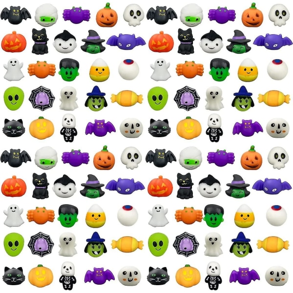 10 st Halloween Mochi Squishy Leksaker Halloween Leksaker För Barn Halloween Party Favors Halloween Treat Bags Presenter Squeeze Toy Animal