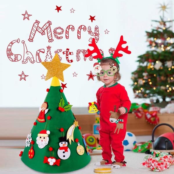 Merry Christmas Glasögon, 6 delar Julglasögon Ram Nyhet